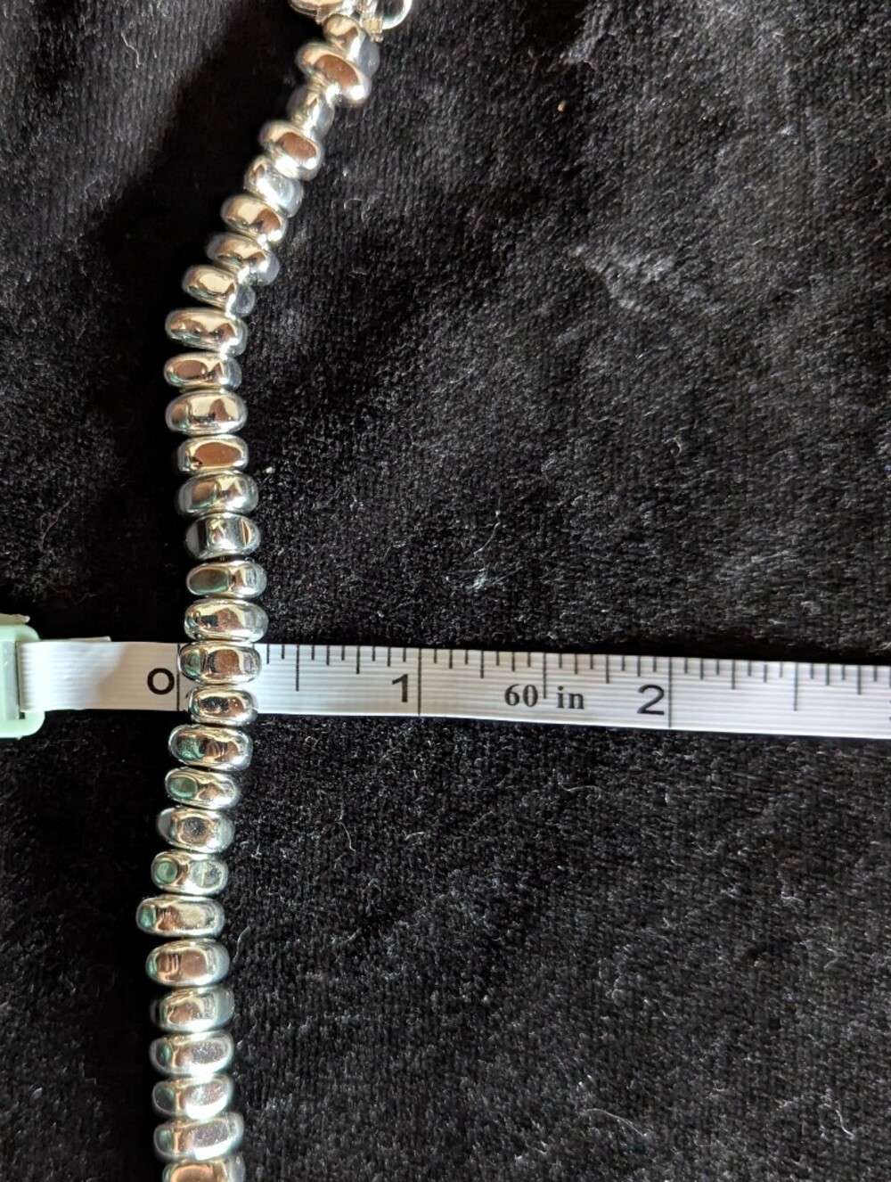 Solid Sterling Silver 925 Beaded Bracelet Adjustable Luxury Minimalist Statement - Picture 5 of 6